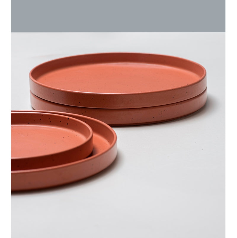 KANSO DINNERWARE PLATE SET - TERRACOTA (21 CM)